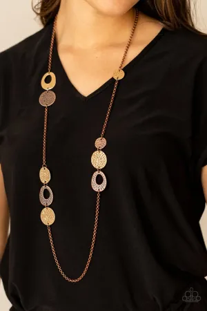 Paparazzi Necklace ~ Gallery Guru - Copper