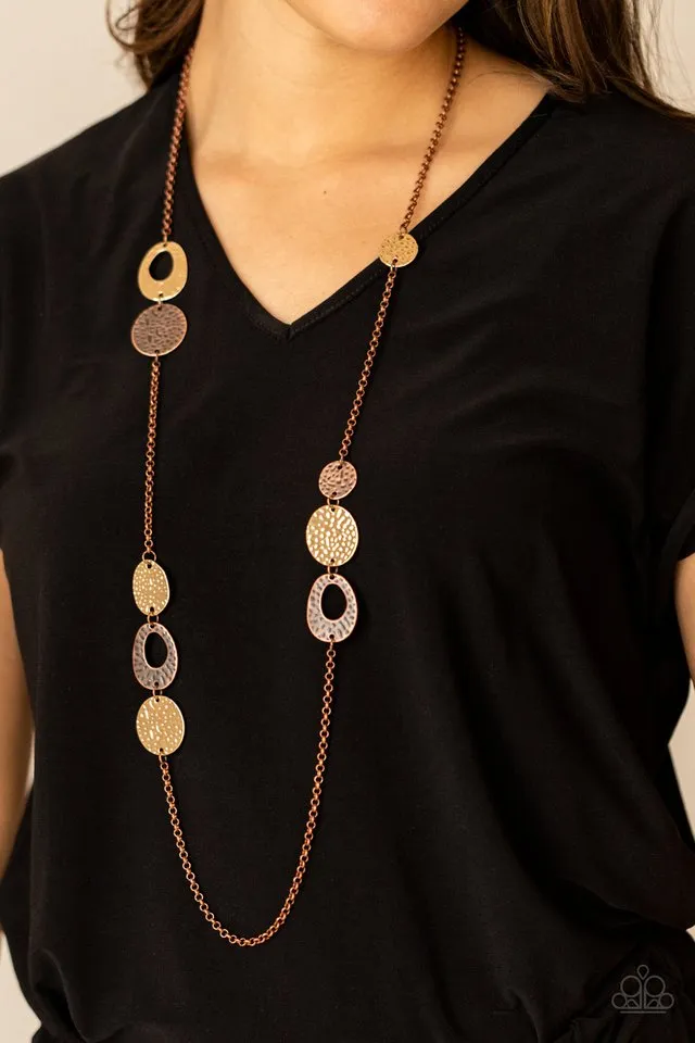 Paparazzi Necklace ~ Gallery Guru - Copper
