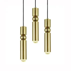 Postmodern Geometrical 1-Head Gold Pendant Ceiling Light