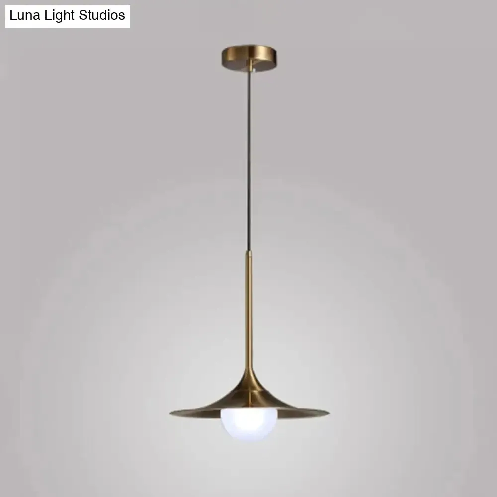 Postmodern Geometrical 1-Head Gold Pendant Ceiling Light