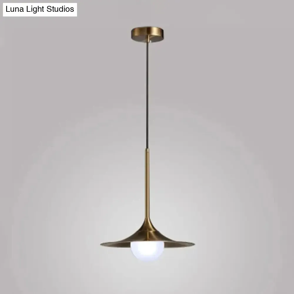 Postmodern Geometrical 1-Head Gold Pendant Ceiling Light