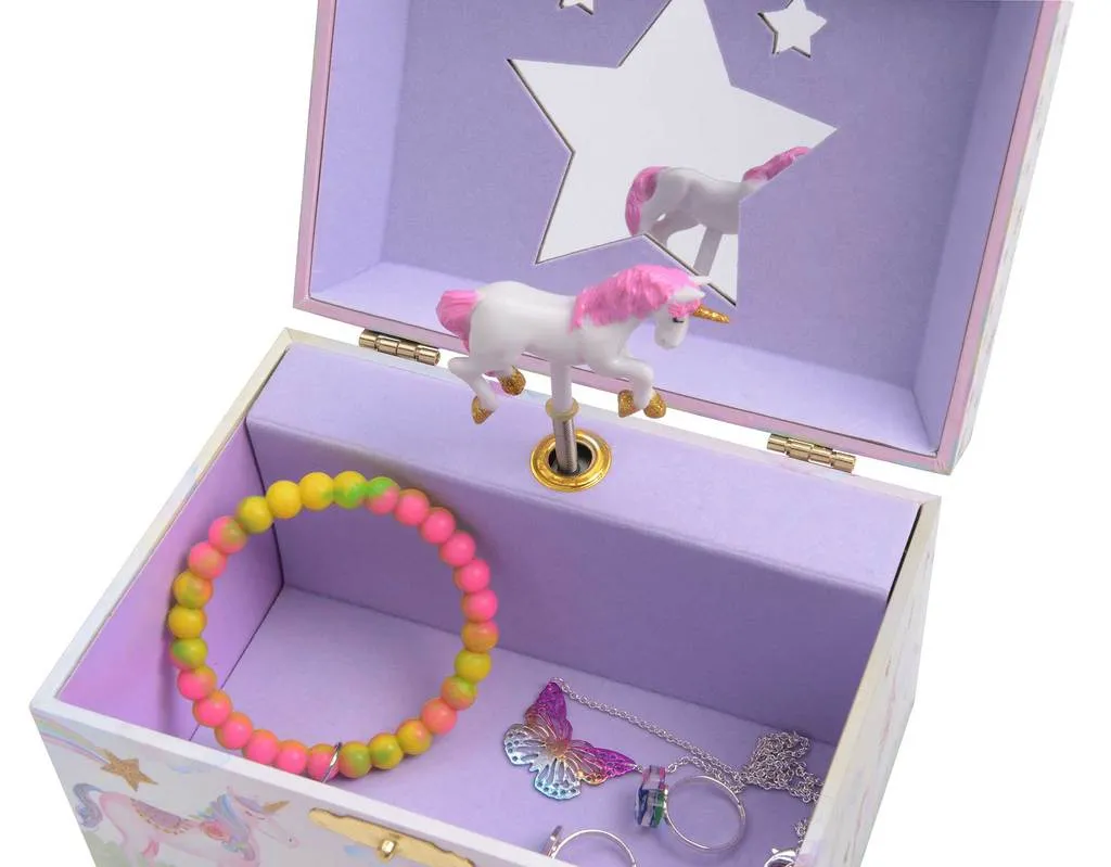 Rainbow Unicorn Musical Jewelry Box