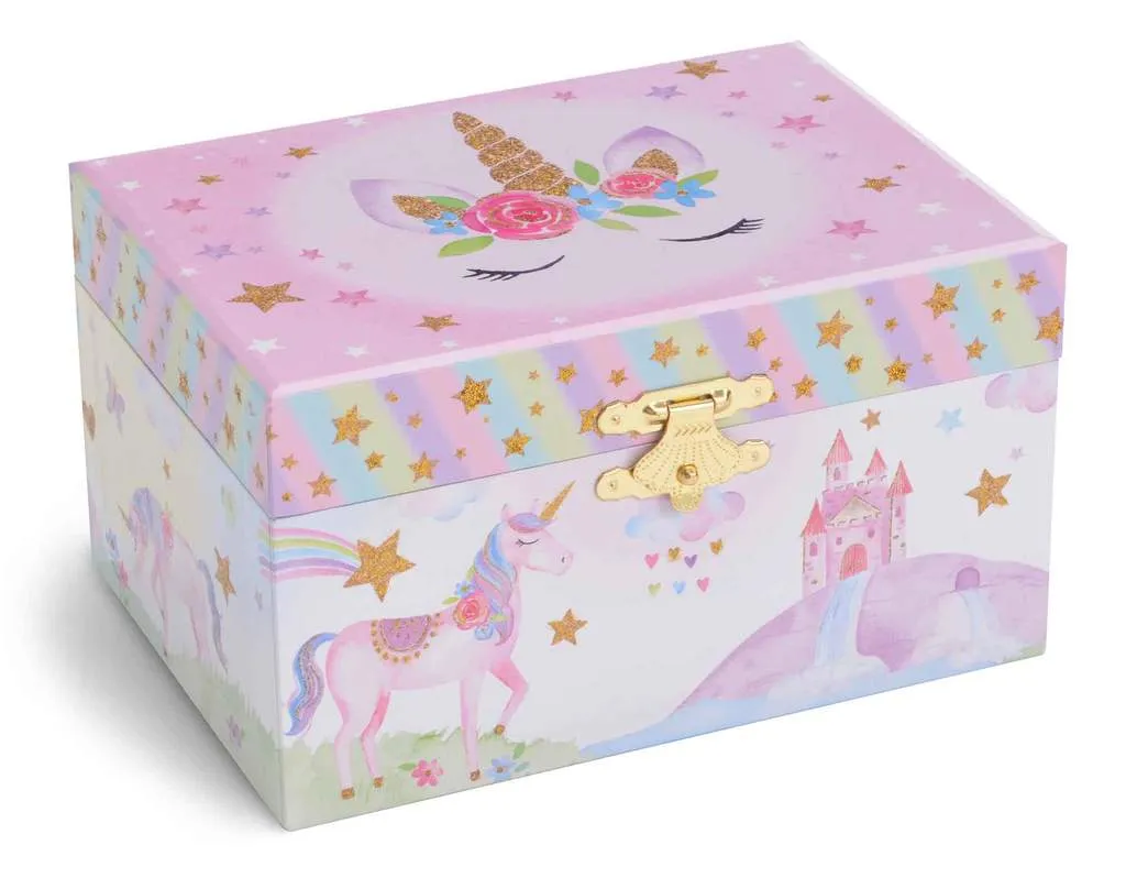 Rainbow Unicorn Musical Jewelry Box