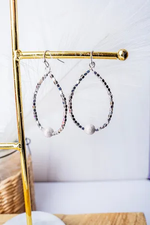 SALE! Silvertone Sabino Teardrop Earrings