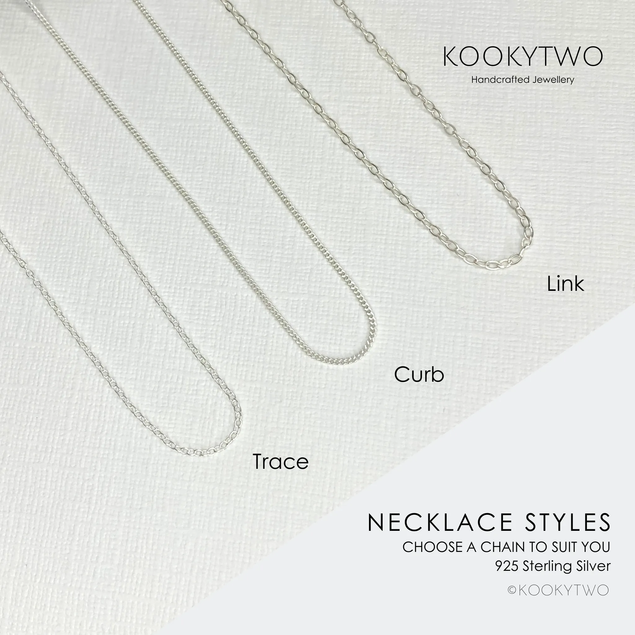 Silver Number Necklace