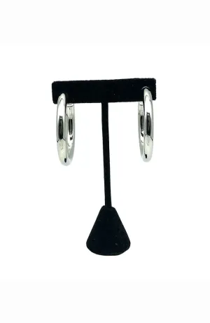 Silver Thick Hoop 1.75"