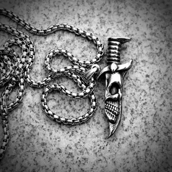 Skull Dagger Necklace