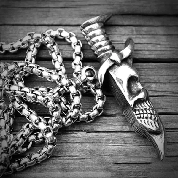 Skull Dagger Necklace