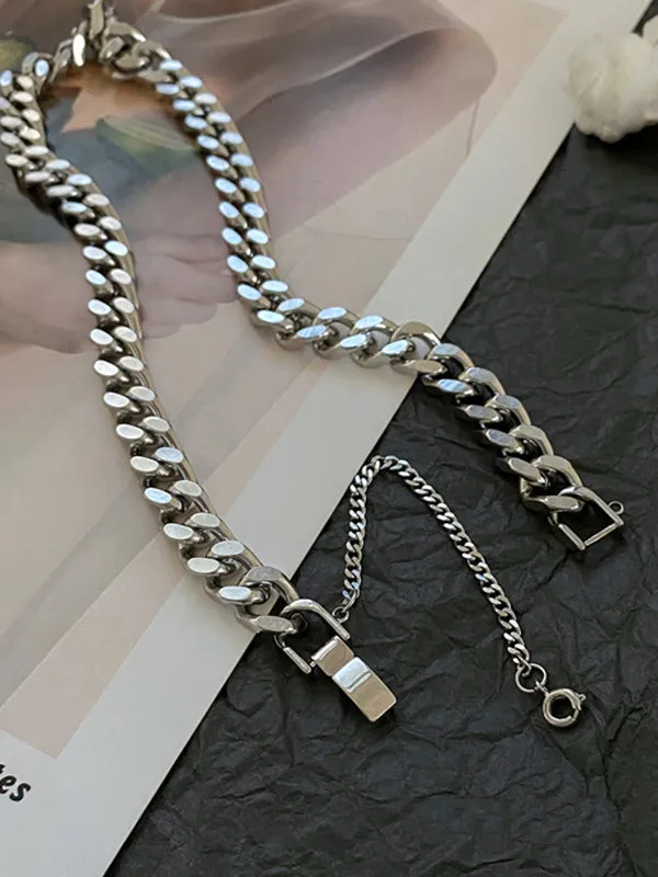 Stylish Selection Two Pieces Chains Bracelet Accessories   Necklaces Accessories