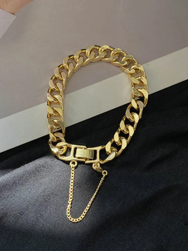 Stylish Selection Two Pieces Chains Bracelet Accessories   Necklaces Accessories