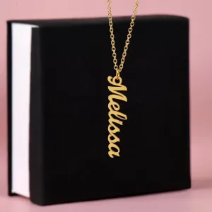 Stylish Vertical Name Necklace