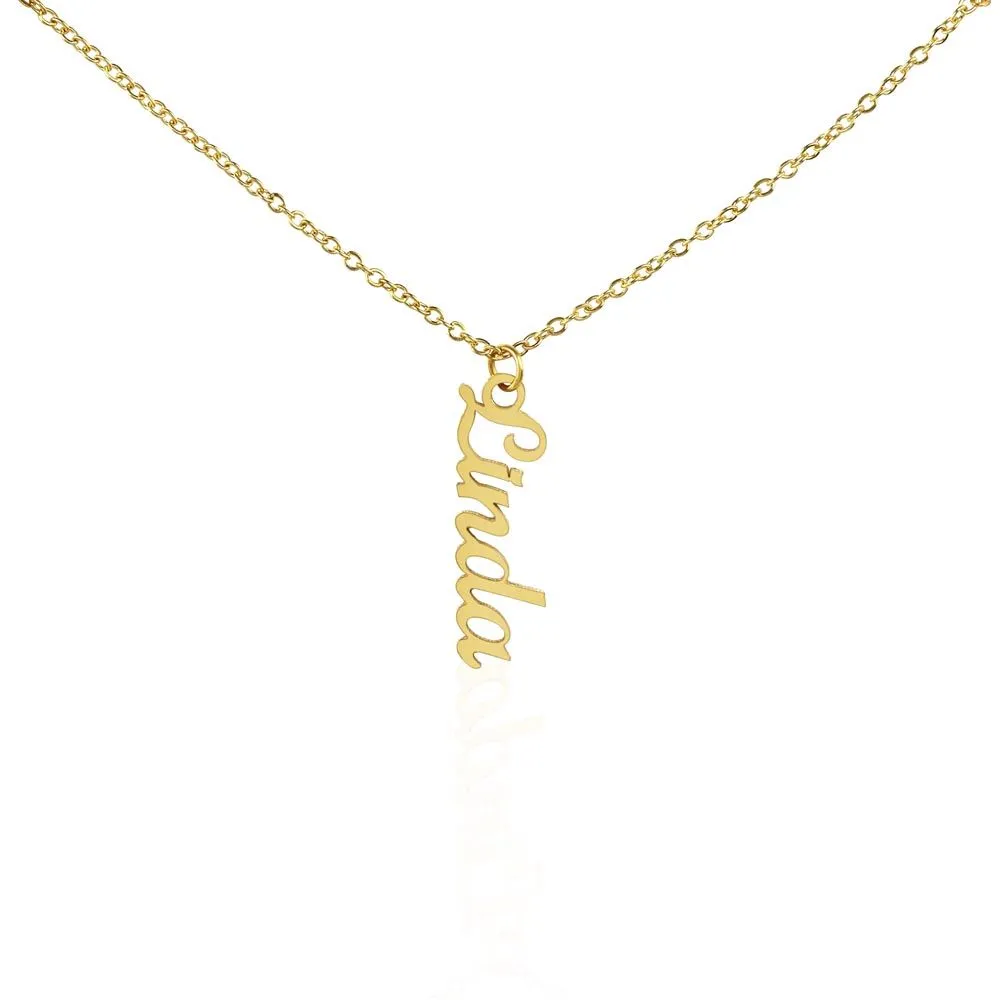 Stylish Vertical Name Necklace