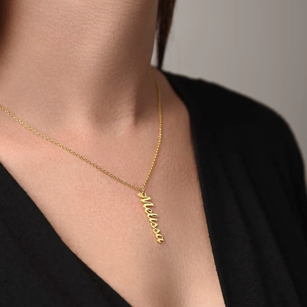 Stylish Vertical Name Necklace