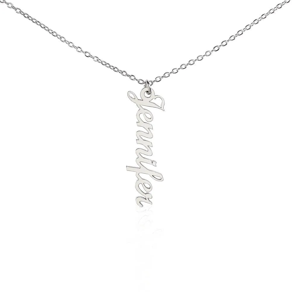 Stylish Vertical Name Necklace