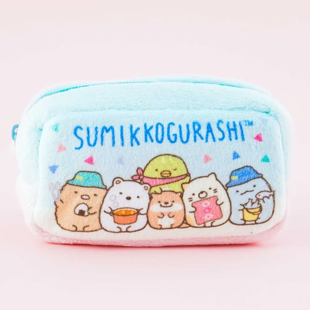 Sumikko Gurashi Camping Party Fluffy Mini Pouch