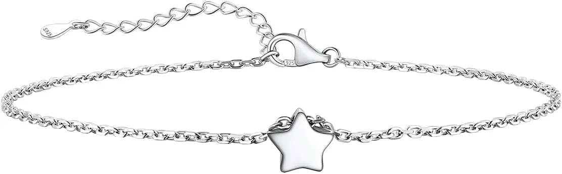 Supcare Sterling Silver Anklets for Women Jewelry (with Gift Package)