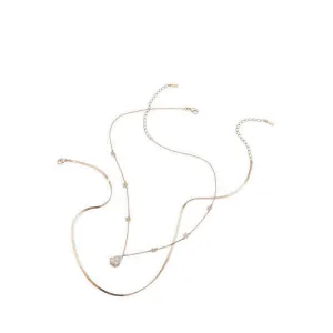 TEARDROP NECKLACES - GOLD/CLEAR MULTI