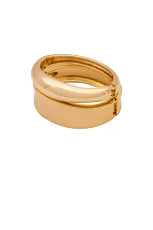Thick Bangle Set - Gold
