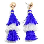 Two Tone Tassel Earrings