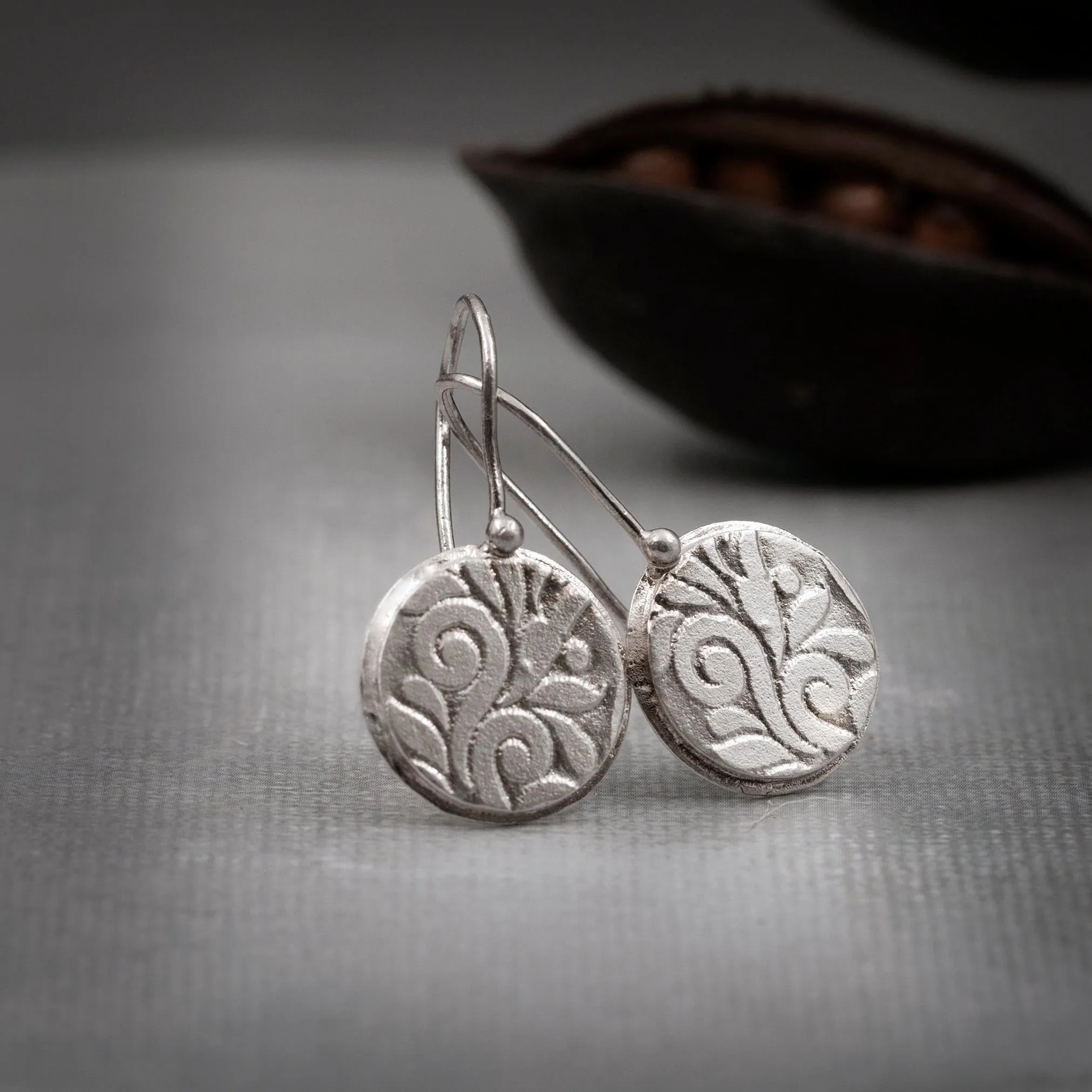 Unique Silver Dangle Earrings