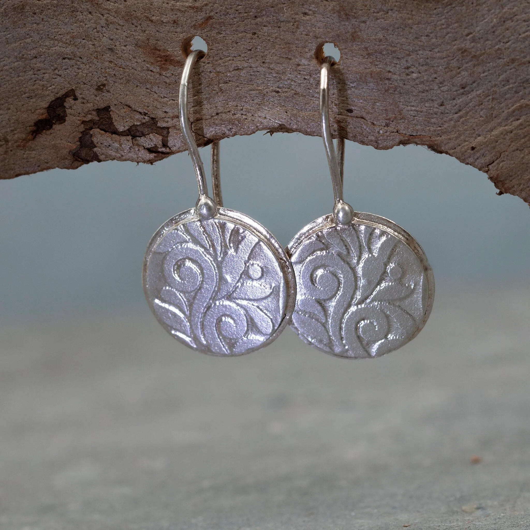 Unique Silver Dangle Earrings