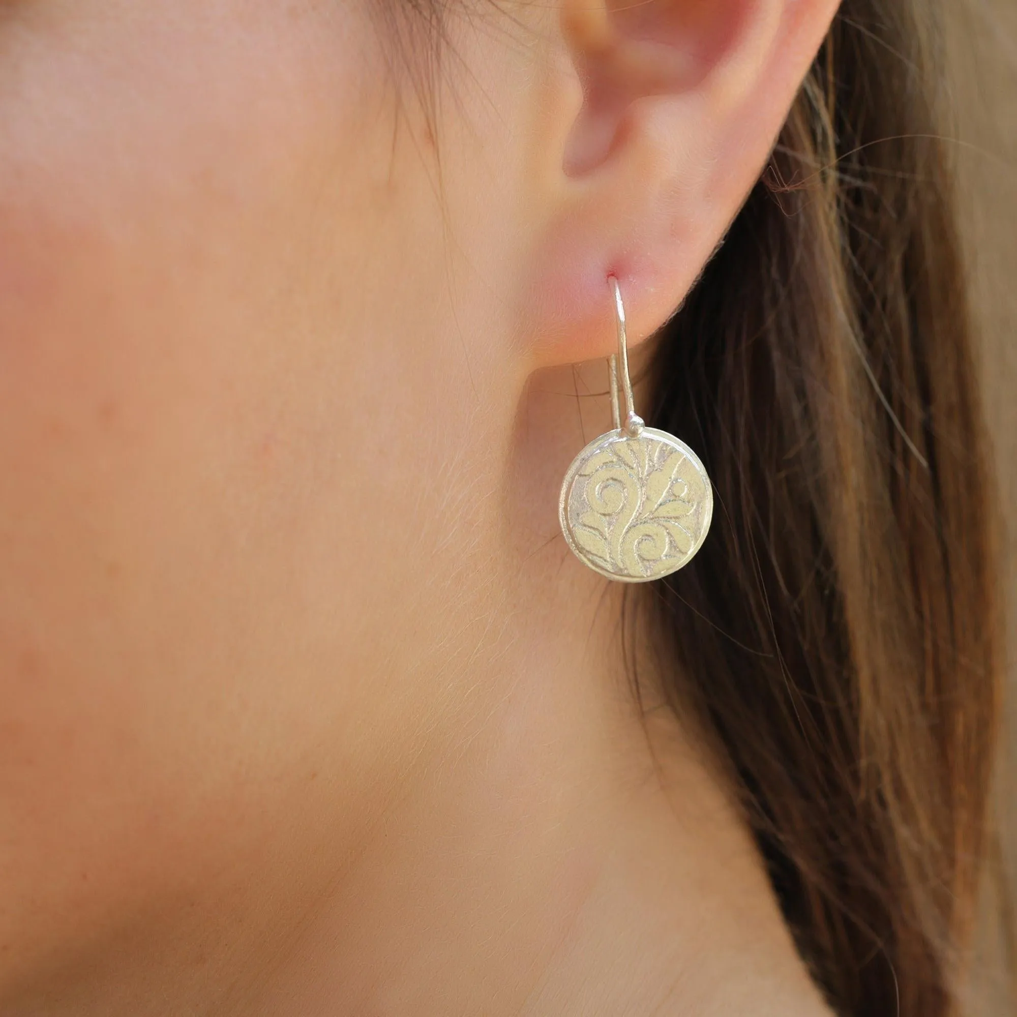 Unique Silver Dangle Earrings