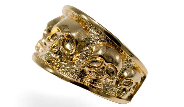 Unisex Skull Band Ring