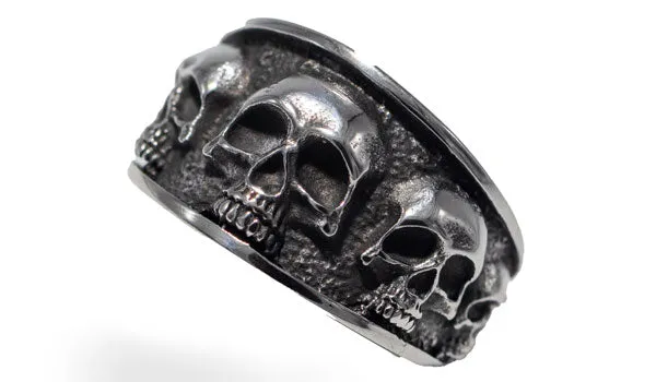 Unisex Skull Band Ring