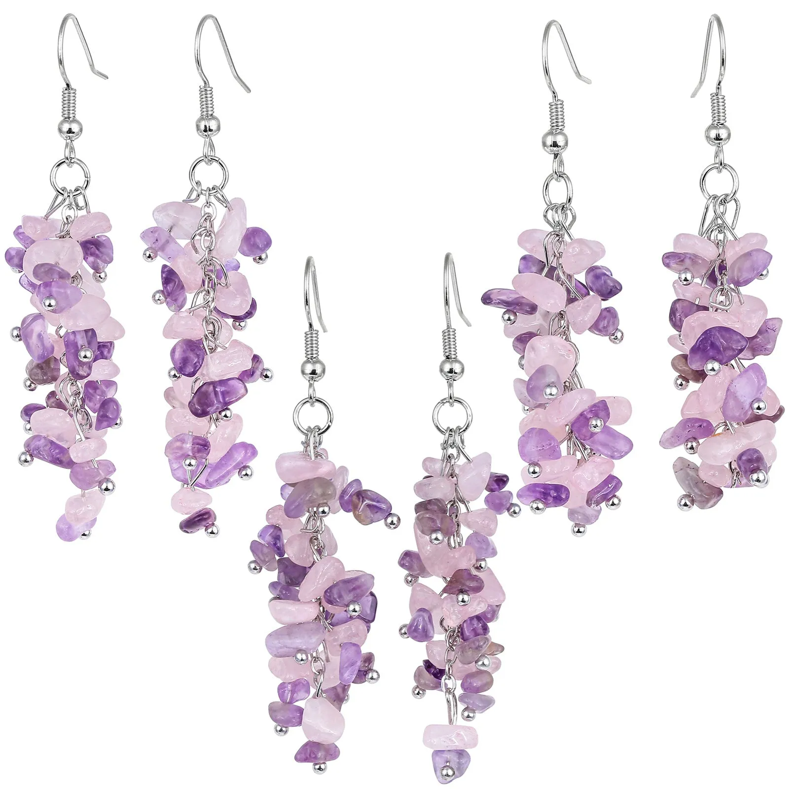 Winterdell - Natural Crystal Earrings by The Nevermore