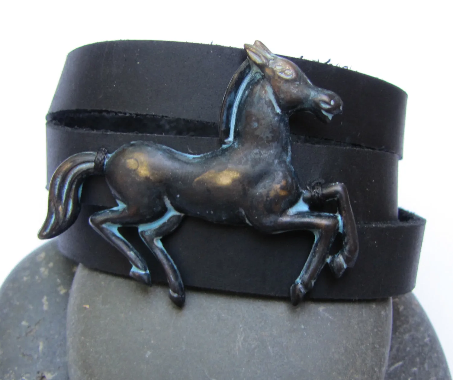 Wrap Bracelet Leather Strapping .5 inch black. 2 48 inch strips 96 inches Soft supple